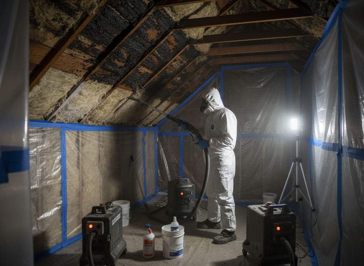 Attic Mold Remediation in Lake Worth Beach, FL