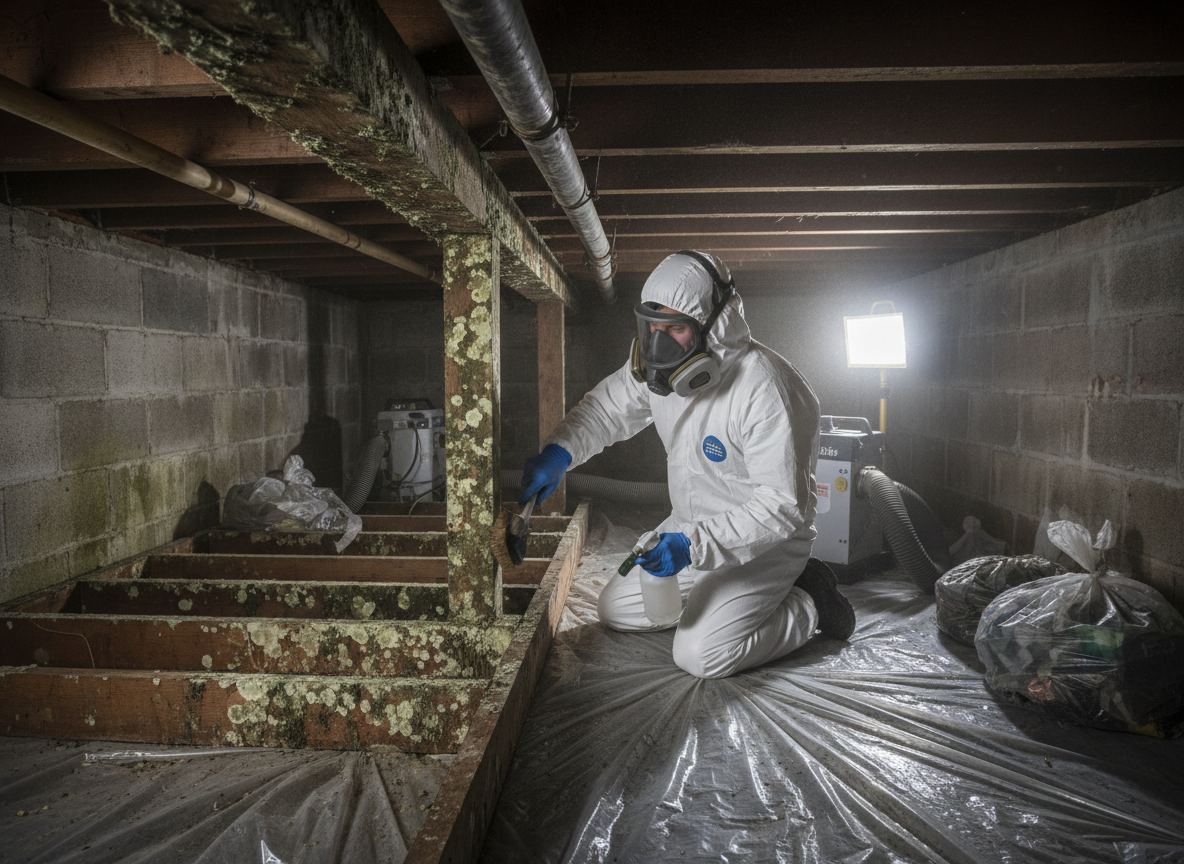 Crawl Space Mold Removal in Lake Worth Beach, FL